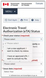 Eta Status Check eTAでカナダへ入国する方へ(短期留学・学期留学の方対象) - - 株式会社キャタリストカナダ
